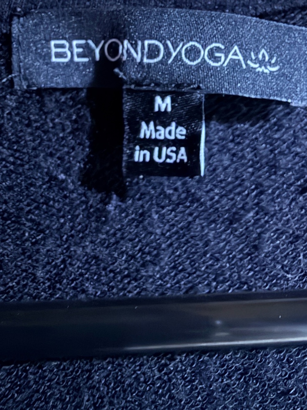Beyond Yoga Easy Gather Jumpsuit Black Medium Jogger Drawstring Rayon